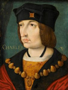 Pintura del rey Carlos VIII de Francia