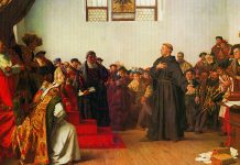 Martín Lutero en la Dieta de Worms, por Alexander von Wermer, 1877.