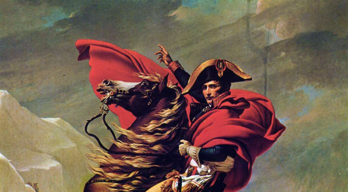 Napoleón coronando los Alpes